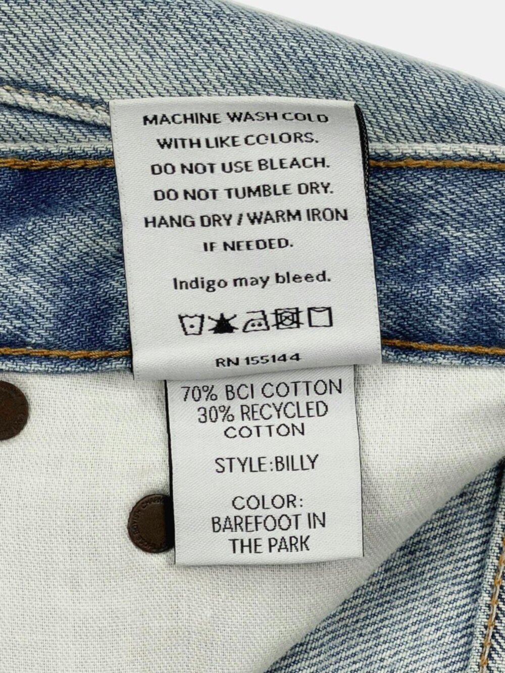 Boyish The Billy High Rise Skinny Jean 27 Barefoot in the Park Vintage Wash - Picture 9 of 14